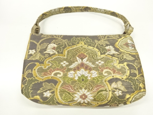 JAPANESE KIMONO / TANGHUA PATTERN WOVEN BAG
